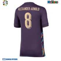 Camisa de Futebol Inglaterra Alexander-Arnold #8 Equipamento Secundário Mulheres Europeu 2024 Manga Curta